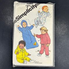 Simplicity 5286 Baby Sleeper Jumpsuit Coverall 1981 UNCUT | eBay Baby Clothes Patterns Sewing, Childrens Sewing Patterns, Suit Jumpsuit, Baby Bunting, Baby Sleepers, Jacket Pattern Sewing, Baby Clothes Patterns, Jogging Suit, Clothes Sewing Patterns