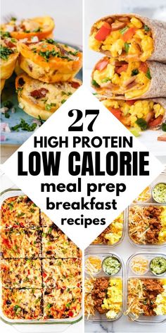 High Protein Breakfast Meal Prep for the Week: Kickstart your mornings with easy, low calorie breakfast options. Prep egg bites, cottage cheese bowls, and sweet protein-packed treats that are both quick to make and perfect for a busy week. Easy High Protein Lunch On The Go, Low Calorie Breakfast Recipes Meal Prep, Packable Breakfast Ideas, High Protein Low Calorie Meals Lunch, High Protein Egg Recipes, Calorie Deficit Meals Breakfast, Meal Prep Protein Breakfast, Low Calorie Meal Prep Breakfast, High Protein Breakfast To Go