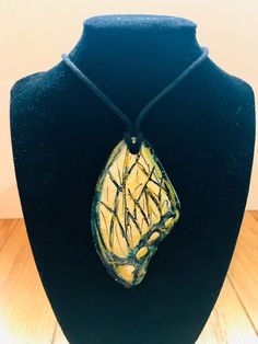 Butterfly Wing Necklace - Hand Painted Hand Made Bohemian Necklace, Hippie Necklace, White and Gold Hippie Necklace, Wing Necklace, Butterfly Wing, Bohemian Necklace, Necklace White, Butterfly Necklace, Adjustable Necklace, Butterfly Wings, Necklace Etsy