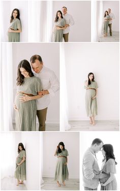 an image of a pregnant couple posing for pictures