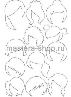 the silhouettes of people's heads with different hair styles