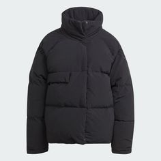 adidas Big Baffle Jacket - Black | Free Shipping with adiClub | adidas US Dickies Clothing, Football Team Shirts, Classic Football Shirts, Sport Outfit Woman, Training Clothes, Team Wear, Adidas Sportswear, Winter Coats Jackets, Adidas Online