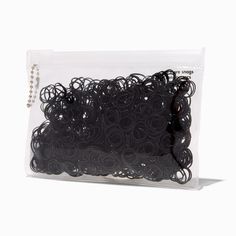 Claire's Black No More Snag Mini Hair Elastics - 1000 Pack Crystal Digging, Stalking Stuffers, School Wishlist, School Backpack Essentials, Xo Kitty, Bday Wishlist, Cute Hair Accessories, Piercing Kit, Backpack Essentials