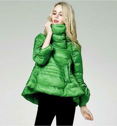 Green Long Sleeve Puffer Jacket With Pockets, Green Long-sleeve Puffer Jacket With Pockets, Green Puffer Outerwear For Winter, Green Puffer Winter Outerwear, Green Winter Puffer Outerwear, Oversized Spring Puffer Jacket, Oversized Green Puffer Jacket With Long Sleeves, Green Long Sleeve Winter Puffer Jacket, Oversized Green Puffer Jacket