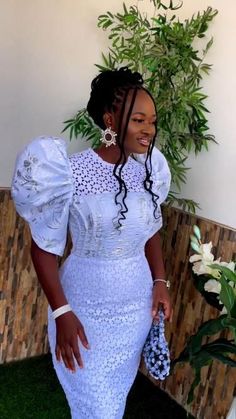 Lace Latest Gown, White Owambe Styles, Dullchess Styles, Naming Ceremony Dress For Mother Africa, African White Lace Corset Dress, White Lace Straight Dress Styles, Latest Dry Lace Styles, Damask Lace Styles, Owanbe Gown Styles For Lace