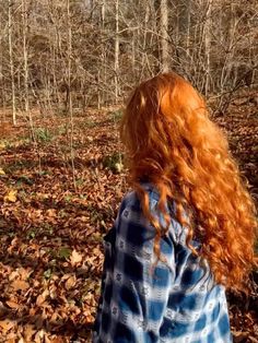 merida aesthetic | brave Redhead In Forest, Curly Orange Hair Aesthetic, Curly Hairstyles Ginger, Ginger Aesthetic Girl, Red Head Girl Aesthetic, Curly Red Hair Naturally, Curly Red Hair Aesthetic, Ginger Girl Aesthetic, Deep Ginger Hair