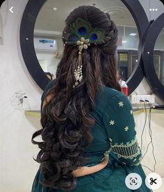 Peacock Feather Hairstyle, Krishna Hairstyle, Morpankh Jewellery, Peacock Hairstyle, Hetal's Art, Peacock Accessories, Peacock Hair