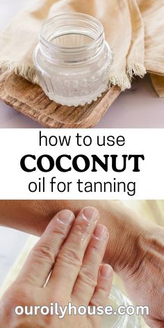 Diy Tanning Bed Lotion, Diy Tanning Oil Recipes, Tanning Oil Recipe, Homemade Tanning Oil, Coconut Oil For Tanning, Tanning Oil Homemade, Diy Tanning Oil, Coconut Oil Tanning