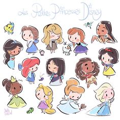 the princesses from disney's animated movie