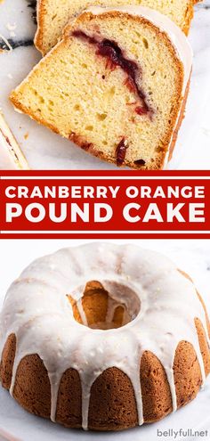 this cranberry orange pound cake is so good it's made with only 3 ingredients