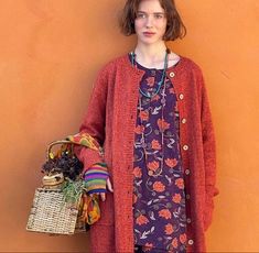 Organic Clothing Women, Bath Table, Gudrun Sjoden, Swedish Fashion, Velour Dress, Scandinavian Fashion, Long Wool Coat, Comfy Clothes, Folk Fashion