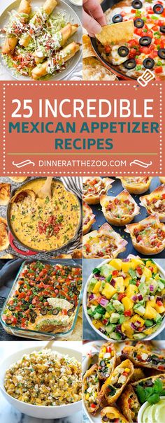 25 incredible mexican appetizer recipes