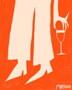 maxine mccrann Maxine Mccrann, Screenprinted Poster, Party Drawing, Wine Graphic, Illustration Poster Design, Beer Illustration, French Illustration, Trendy Art Prints