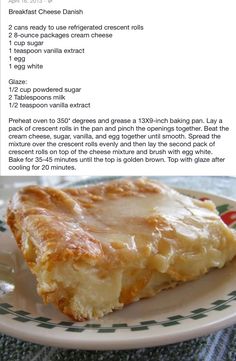 a piece of pie sitting on top of a white plate next to a recipe page