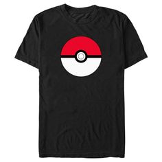 Gotta catch 'em all! Get into the game with the iconic world of Pokemon cards, video games, TV shows, and more with adorable new officially licensed apparel for the whole family featuring all your favorite Pokemon! This Men's Pokemon Simple Pokeball Graphic T-Shirt features the classic red and white design of a large Poke ball across the front. Grab some new Pokemon apparel today and be the envy of all your friends! Fandom T-shirt With Logo Print For Fans, Fandom Logo Print T-shirt For Fans, Fandom Logo Print T-shirt Fan Merchandise, Fandom Logo Print T-shirt For Fan Merchandise, Black Gamer Tops With Logo Print, Gamer Style Short Sleeve T-shirt For Fan Merchandise, Gamer T-shirt For Fan Merchandise With Short Sleeves, Gamer Style Fan Merchandise T-shirt With Short Sleeves, Gamer Fan Merchandise Short Sleeve T-shirt