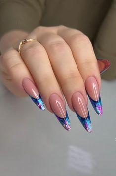 Maquillage Yeux Cut Crease, Girls Nail Designs, Unghie Sfumate, Uñas Ideas, Asian Nails, Glittery Nails, Fantasy Nails, Finger Nail Art, Cute Nail Art Designs