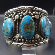 (eBay) Find many great new & used options and get the best deals for MAGNIFICENT Old Pawn NATURAL BLUE TURQUOISE Cuff BRACELET Sterling Silver at the best online prices at eBay! Free shipping for many products! Blue Cuff Bracelet Bangle For Formal Occasions, Blue Bangle Cuff Bracelet For Formal Occasions, Formal Blue Bangle Cuff Bracelet, Southwestern Blue Cuff Jewelry, Turquoise Bangle Cuff Bracelet For Formal Occasions, Classic Blue Bangle For Formal Occasions, Blue Classic Bangle For Formal Occasions, Blue Patina Bracelet, Blue Patina Bracelet Jewelry