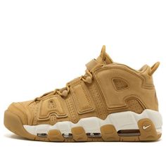 Nike Air More Uptempo Flax AA4060-200 Nike Air Uptempo, Nike Uptempo, Dunk Low Nike, Nike Air More Uptempo, Retro Basketball Shoes, Nike Air More, Shopping Shoes, Nike Brand, Fashion Performance