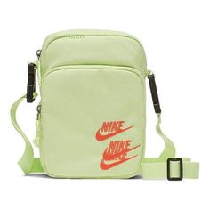 Nike Heritage Embroidered "Triple Logo" Sling Bag 'Light Lime Green' DH3080-383 Bag Light, Sling Bag, Lime Green, Nike, ? Logo, Green