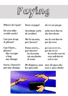 a poster with the words paying and hand holding something in each other's hands