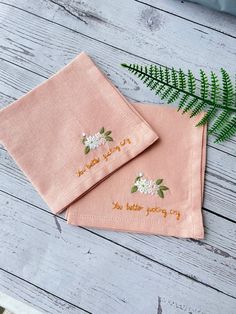 📍 About the floral embroidered handkerchiefs Handkerchiefs are made from linen of natural origin, so they are safe, environmentally friendly, soft and absorbent. Size: 30x30 cm. They are embroidered with cherry blossom flowers and texts according to your request. 📍  You buy this for yourself or give it as a perfect sweet gift for: - Wedding or bridesmaid gifts  - Bachelorette gifts, Back to school gifts. - Best friends gifts - Birthday Gifts  - Gifts for girlfriend, sisters, mom, grandmothers. Flower Handkerchief, Cherry Blossom Flower, Embroidered Handkerchief, Friends Gifts, Cherry Blossom Flowers, Bachelorette Gifts, Sweet Gifts, Back To School Gifts, Gifts Birthday