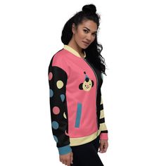 Clown Vs Mime Clowncore Primary Colorblock Vintage Colorway - Etsy Trendy Fitted Crew Neck Outerwear, Trendy Fitted Outerwear With Crew Neck, Fun Pink Long Sleeve Outerwear, Playful Long Sleeve Streetwear Outerwear, Trendy Long Sleeve Patchwork Track Jacket, Fun Pink Spring Outerwear, Retro Outerwear With Contrast Color For Spring, Retro Contrast Color Tops For Spring, Retro Tops With Contrast Color For Spring