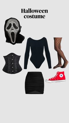 an image of halloween costume with shoes and stockings