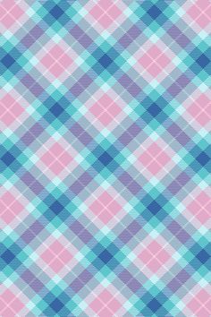 a blue and pink plaid pattern