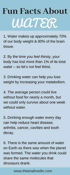 Fun facts about drinking water that'll help you see the reasons why water is so essential for our existence and why staying hydrated is the key o our healthy living. #theerailivedin #infografic #dehydration #hydration Facts About Water, Water Nutrition Facts, Why Water Is Important, Importance Of Hydration, Hydration Tips Drinking Water Benefits, Water Facts Health Benefits Of, Water Hydration, Water For Health