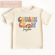 ► Please read all the information listed below for the best possible outcome! ➽ Price per item. ➽ Add each item separately to your shopping cart. Celebrate the joy of family with our Personalized Cousin Crew shirts, perfect for babies, toddlers, kids, youth, and adults! Whether you're planning a fun Thanksgiving family gathering, a Friendsgiving celebration, or a casual fall day out, these custom name matching tees make it even more special. Available in classic colors like black, grey, white, a Cousin Crew Shirts, Name Matching, Family Reunion Shirts, Reunion Shirts, Cousin Crew, Thanksgiving Tee, Fall Festivities, Thanksgiving Family, Family Thanksgiving