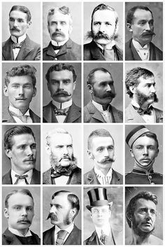 Amazing Vintage Collection of Men’s Hairstyles in the Past ~ Vintage Everyday Hairstyles 1900, 1900s Hairstyles, 19th Century Hairstyles, Victorian Era Hairstyles, 19th Century Men, Men With Beards, Victorian Men, Victorian Age, Victorian Man