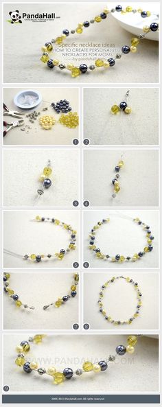 How to give personalized necklaces for moms on the Mother’s Day? Beaded pearl necklace may be regarded as one stunning and simple choice among mass of necklace ideas. Jewelry Tutorials Necklaces, Diy Jewelry Tutorials, Necklace For Mom, Diy Jewelry Necklace, Jewerly Making, Necklace Ideas, Bead Ideas, Mom Diy