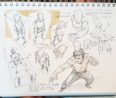 a drawing book with various poses and gestures on it's cover, including hands