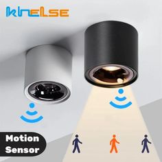 an image of motion sensor on the ceiling for people to walk around and see what they are doing