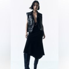 Limited Time Sale New With Tag Size S No Measurements/ No In Real Life Photos Price Is Firm 3046/311 Sequin Tunic, Leather Waistcoat, Oversized Vest, Velvet Vest, Collar Vest, Hooded Faux, Faux Suede Fabric, Knit Midi Skirt, Faux Suede Jacket