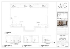 the floor plan for an office building with two floors and one room on each side