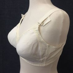 Vintage 1960s / 70s Playtex Bra "Support Can Be Beautiful" 38b New Old Stock...Unworn. Elastic Mesh, Lightly Lined Cups (No Padding), Hook And Eye Closure, No Underwire. White And Cream Bra Shapes, Playtex Bras, Old Bras, Vintage Bra, Bra Support, Umbrella Academy, Support Bras, Be Beautiful, Vintage 1960s