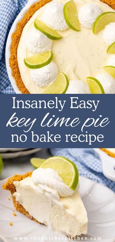 an easy key lime pie with no bake