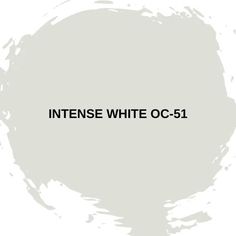 the words intense white c - 51 are in black on a gray and white background