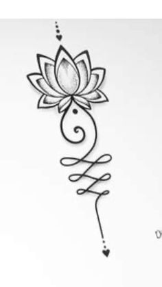 a drawing of a lotus flower on a white background