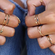 W H A T ∙ M A K E S ∙ T H I S ∙ S P E C I A L That ring is perfect for stacking or worn alone for a classic minimal look. Also lovely as midi rings. Simple, delicate and versatile... you'll want a few of these in your collection. - we use only the finest quality materials - all components are 100% sterling silver or 18k Gold plated (Nickel free) - all pieces are designed in our happy studio D E T A I L S - Available in sterling silver or Crafted in Gold plated .925 sterling silver All jewelry co Rings Jewelry Simple, Gold Heart Stud Earrings, Gold Heart Studs, Zierlicher Ring, Gold Diamond Wedding Band, Simple Ring, Infinity Ring, Minimal Jewelry, Bar Earrings