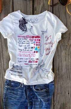 This t-shirt is unique, aesthetic and painted by artist me with a special acrylic and a brush. It also includes patchwork by stitching fabrics with embroidery thread. Express yourself with a one-of-kind aesthetic style just like I do with my painting. This shirt is purely made in USA Color: Light Gray SIZE: S   Chest: 16"   Length:24" Care of goods machine wash in cold water delicate cycle color separate tumble dry low do not bleach Hand Painted White T-shirt For Summer, Summer Graphic Tee With Custom Artwork, Cotton Tops With Custom Artwork For Summer, Hand Painted Short Sleeve Cotton Top, Hand Painted Cotton Short Sleeve Top, Casual Summer Tops With Custom Artwork, White Hand Painted Top For Summer, Hand Painted Cotton Graphic Tee, Hand Painted Crew Neck Tops For Summer