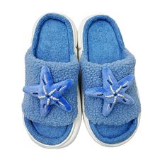 Starfish Slides Fuzzy Slides, Sneakers And Socks, Slides For Women, Beachy Vibes, Fuzzy Slippers, Designer Slippers, Slides Women, Mule Sandals, Womens Slides