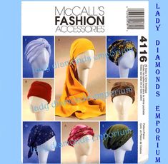 an image of hats and scarves for women