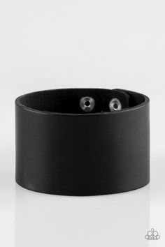 A thick black leather band wraps around the wrist for a bold urban look. Features an adjustable snap closure. Sold as one individual bracelet. Paparazzi Gifts, Snap Bracelets, Urban Looks, Black Bracelets, Paparazzi Accessories, Exclusive Jewelry, Cool Necklaces, Paparazzi Jewelry, Black Box