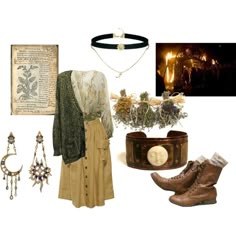 the green witch by earthandbone on Polyvore featuring polyvore fashion style Miss Selfridge ASOS Diego Percossi Papi