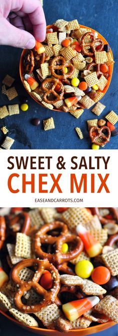 this sweet and salty chex mix is so good it's easy to make