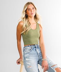 BKEssentials Full Coverage Stretch Brami - Green M/L, Women's Basil Textured scoop neck brami Bust measures 23 on size XS/S Body length 15 on size XS/S Model Info: Height: 5'11 1/2 | Bust: 34 | Waist: 24 | Hip: 35 1/2 | Wearing Size: XS/S. 92% Nylon, 8% Spandex. Machine wash cold with like colors. Tumble dry low. Do not bleach. Do not dry clean.. Measurements: Bust -Fullest part of bust with arms at sides. Waist -Circumference of natural waist: above belly button, below rib cage. Hips -Standing Everyday Scoop Neck Seamless Crop Top, Everyday Solid Scoop Neck Crop Top, Everyday Solid Color Scoop Neck Crop Top, Stretch Scoop Neck Crop Top For Everyday, Spring Scoop Neck Top With Seamless Construction, Spring Tops With Seamless Construction And Scoop Neck, Everyday Stretch Scoop Neck Crop Top, Everyday Stretch Crop Top With Scoop Neck, Stretch Crop Top With Scoop Neck For Everyday