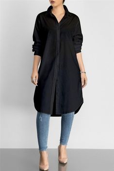 Solid Color Shirt Dress Long Shirt Outfits, Kurta Top, Perfect Prom Dress, Cotton Kurta, Kurta Designs, Long Shirt, Kurti Designs, Online Clothing, Fashion Boutique