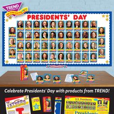 Celebrate the presidents of the USA with stately décor in red, white, and blue! Create classroom displays featuring all 46 presidents, and host a presidential party with patriotic crafts, banners, and signs. Mix, match, and layer patriotic colors and patterns for unique displays! Shop now at https://www.trendenterprises.com/collections/presidents-day. Patriotic Symbols, Incentive Chart, United States Presidents, Bulletin Board Decor, Patriotic Crafts, Check And Balance